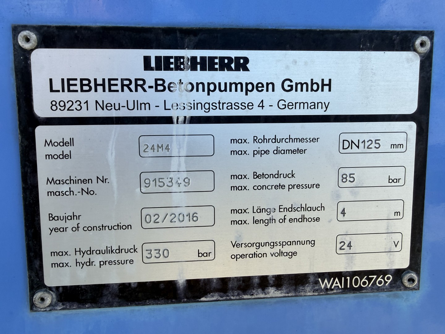 Scania P370 6x4 Liebherr THP140H 24 M4 XH Betonpumpe