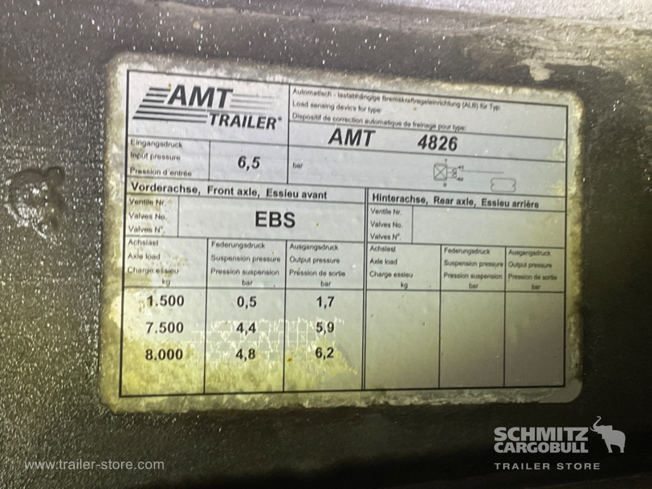 Semi Curtainsider Standard Holder til gaffeltruck