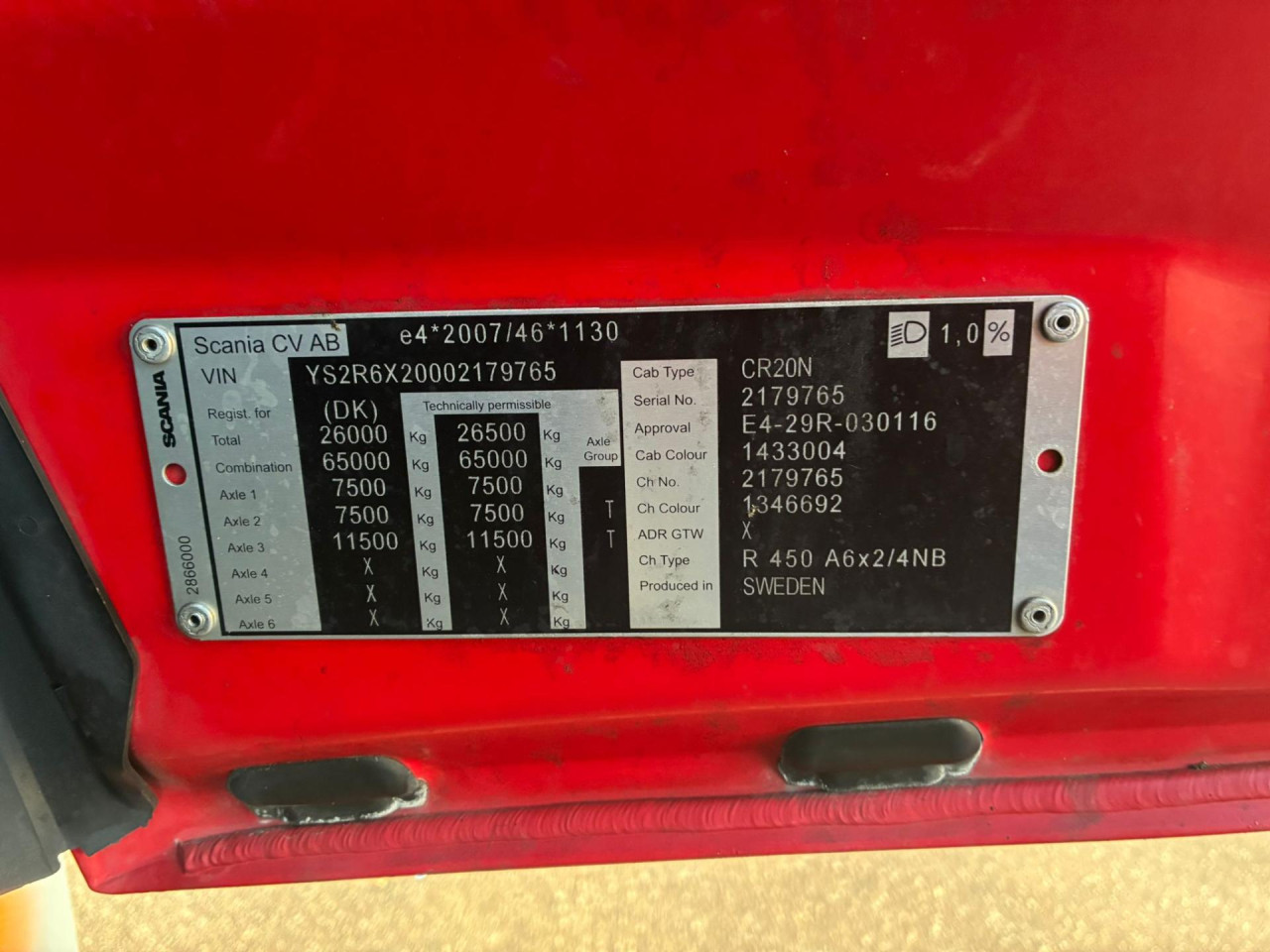 Scania R 450 A6x2/4NB