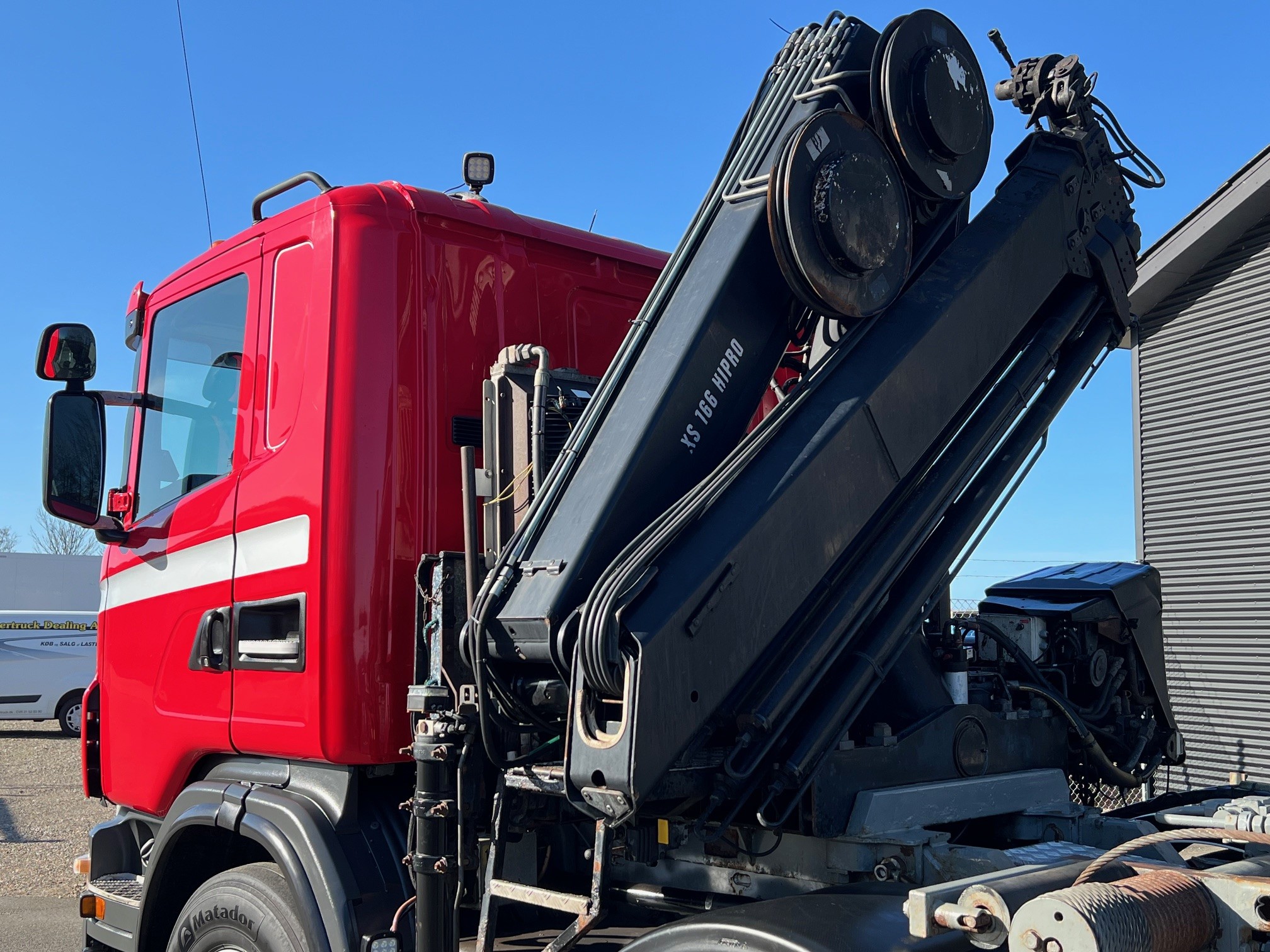 Scania G480 Hiab XS 166-4 + Sawo hejs