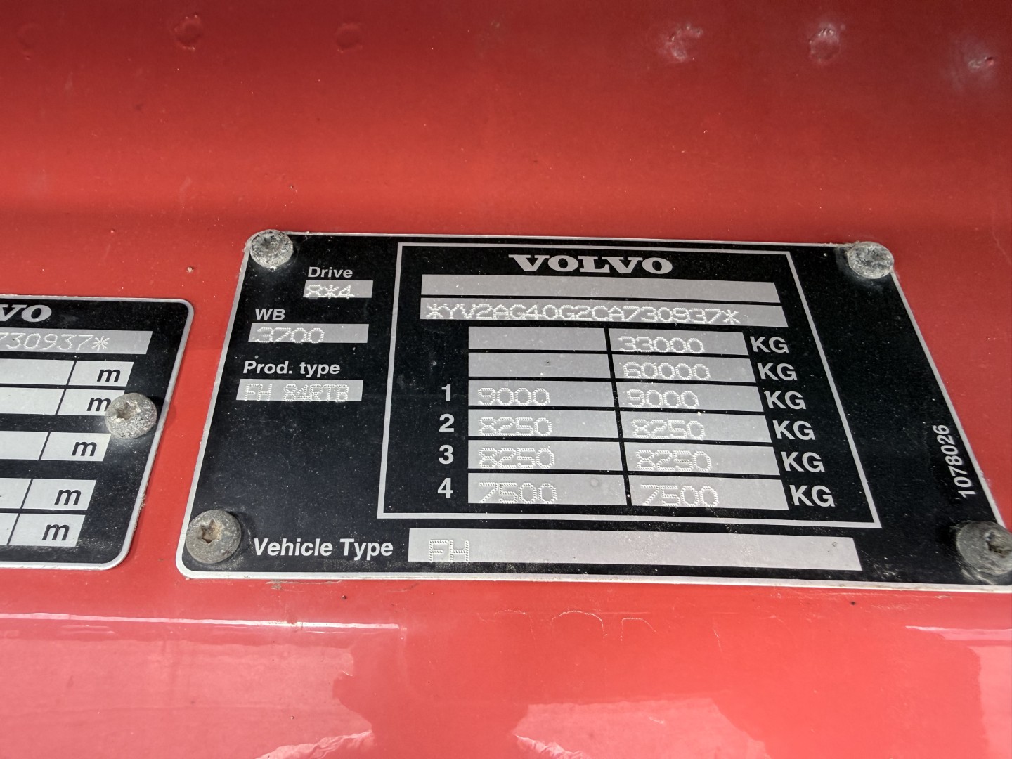 Volvo FH 540 8x4*4 Tridem Tipbil