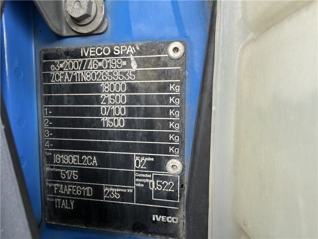 Iveco EuroCargo 180E320 4x2 Carrier Supra 850 Silent