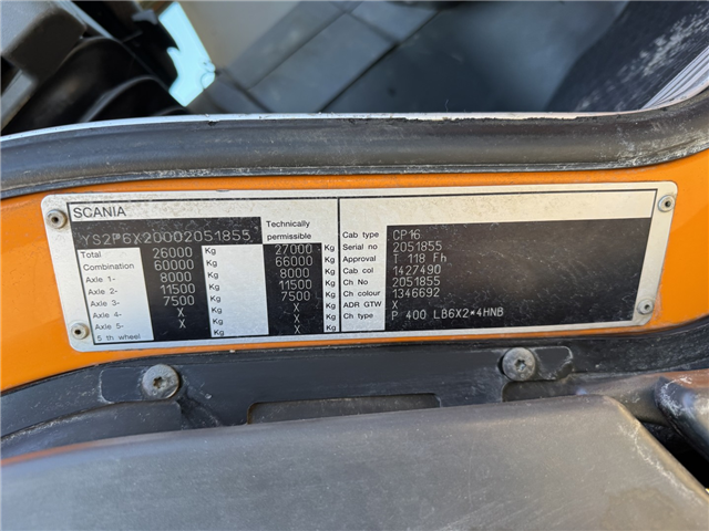 Scania P400 6x2*4 Hvidtved Larsen Flexline 310