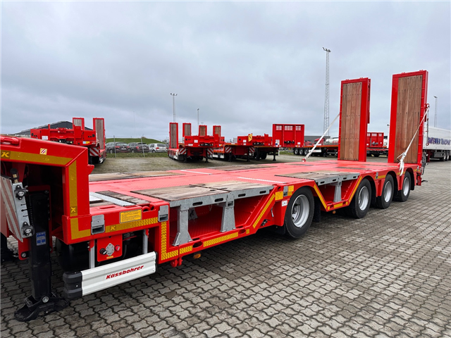 Kässbohrer SLA R4 – Hjulbrønde + udtrækkelig Maskintrailer